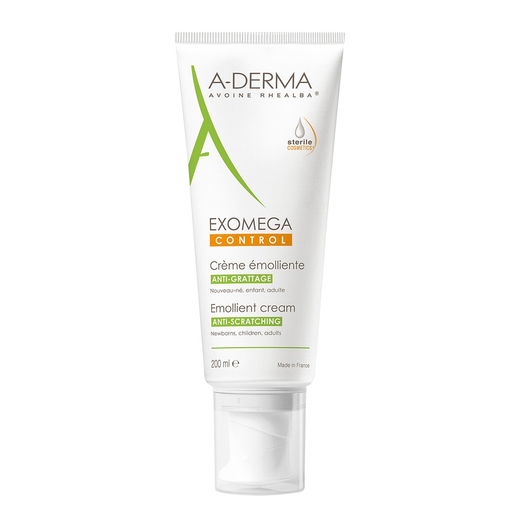 A-DERMA Kem dưỡng cho da khô, rất khô, viêm da cơ địa EXOMEGA CONTROL EMOLLIENT CREAM 200ML | BigBuy360 - bigbuy360.vn