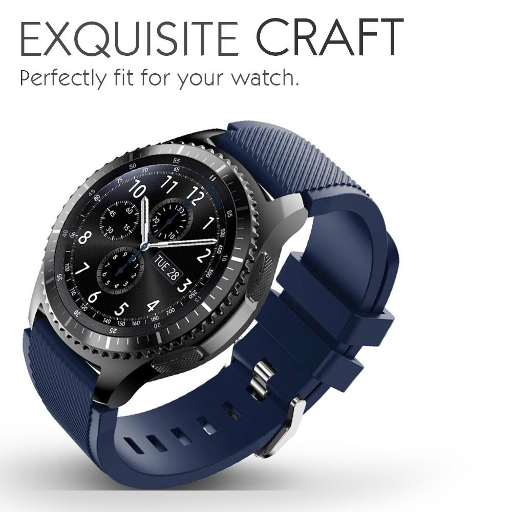 Dây đeo silicon cho đồng hồ thông minh Samsung Galaxy Gear S3 Classic / Frontier