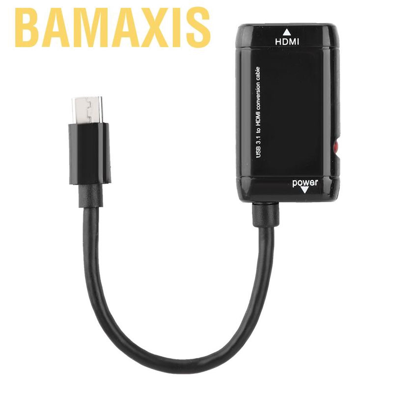 Cáp Chuyển Đổi Bamaxis Usb-C Type C Sang Hdmi Usb 3.1 Cho Điện Thoại Android