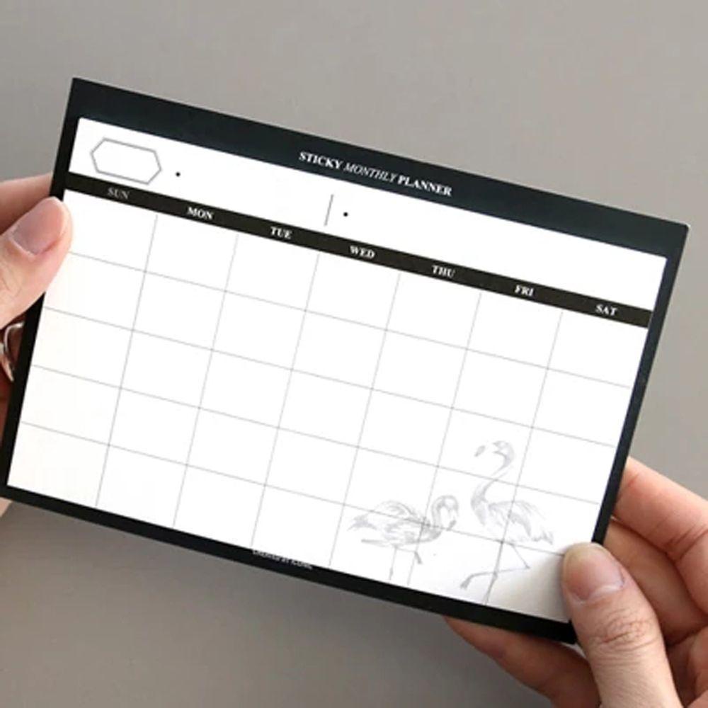 Sổ Ghi Chú Lên Kế Hoạch Hàng Tháng Để Bàn Thiết Kế Đơn Giản Hiệu Quả