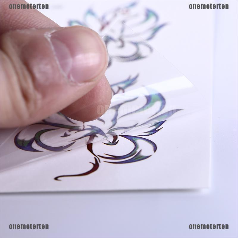 Hình xăm dán tạm thời hình cáo chín đuôi kháng nước