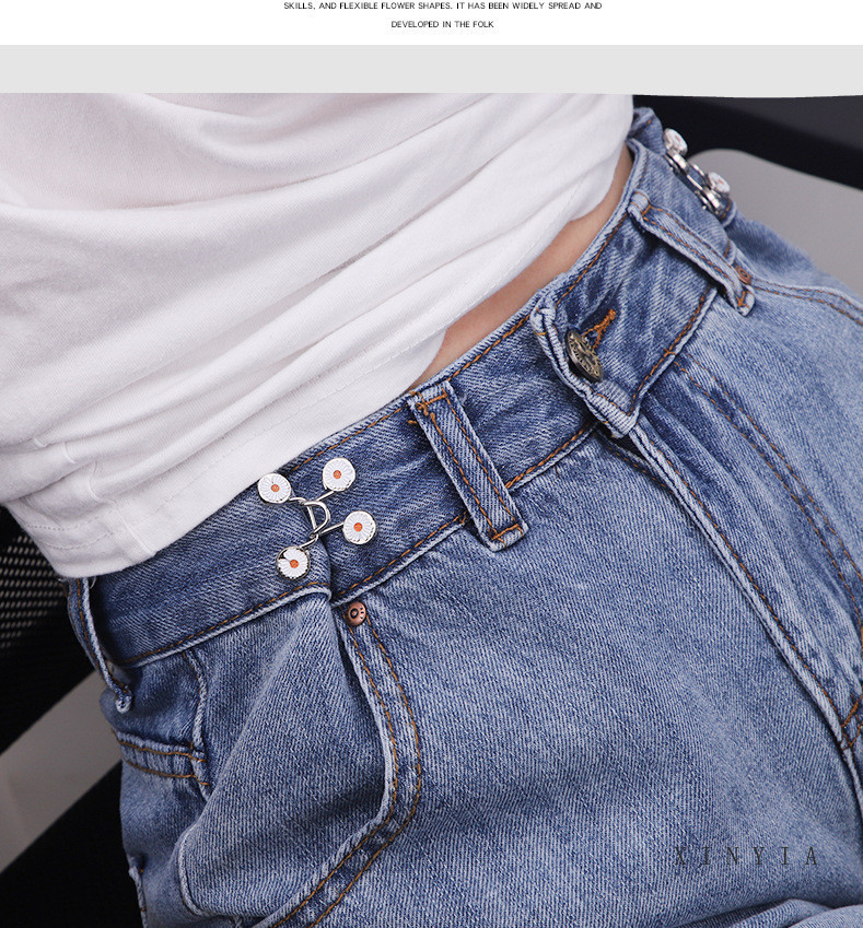 Nút gài điều chỉnh eo quần jeans có thể tháo gỡ tiện lợi sáng tạo | WebRaoVat - webraovat.net.vn