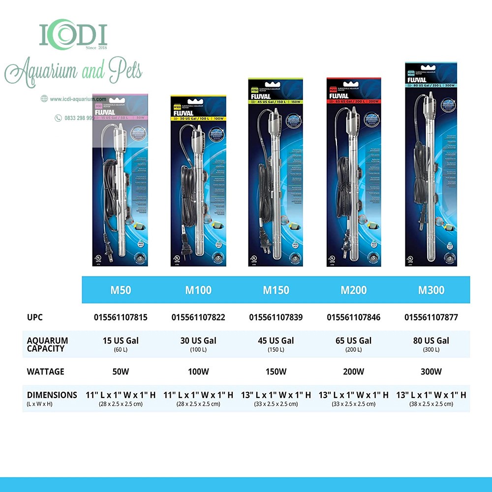 Sưởi Bể Cá Fluval M100 M200 M300