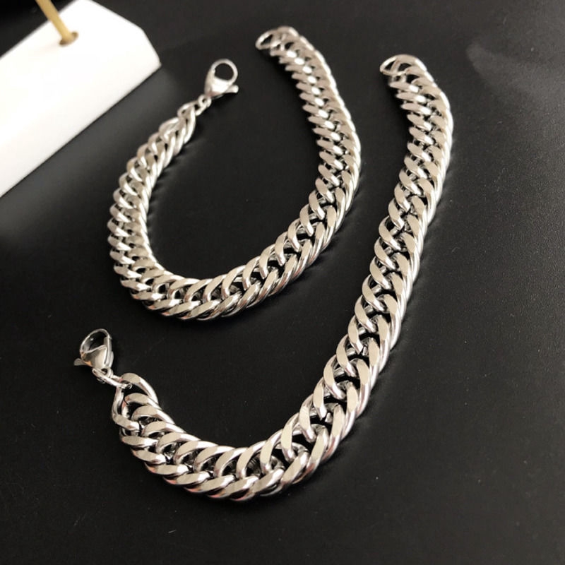 Vòng Tay Thép Titan Phong Cách Hiphop Đường Phố Cá Tính