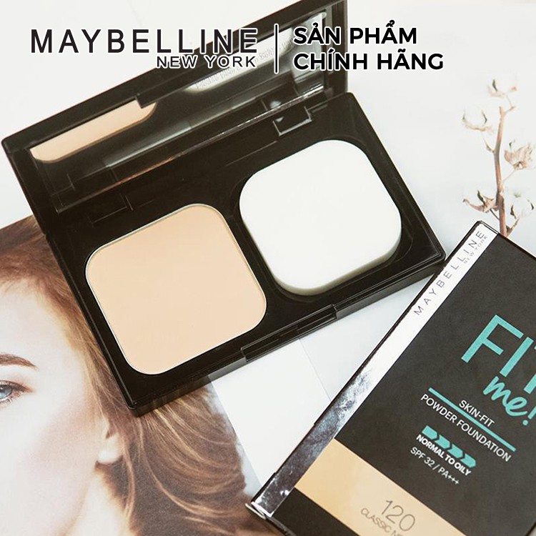 [CHÍNH HÃNG] Phấn Nền Maybelline Fit Me Skin-Fit Powder Foundation 9gr Siêu Mịn Màng PM714