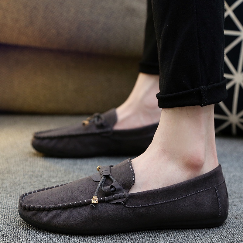 Giày Lười Vải Thoáng Khí Phong Cách Hàn Quốc Cho Nam