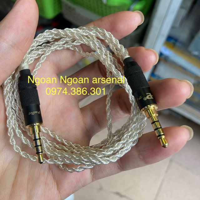 Dây tín hiệu 2 đầu 3.5 ly lõi mạ bạc