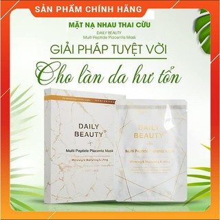 Mặt nạ nhau thai cừu Hàn Quốc Daily Beauty trắng da, mờ nám, sạch mụn - Hộp 6 miếng