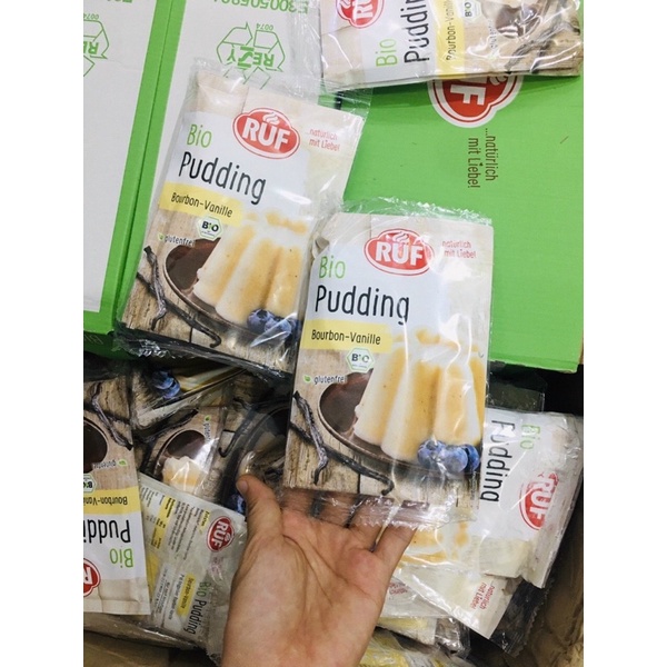 Bột Pudding Organic Hữu cơ Ruf (mẫu mới)