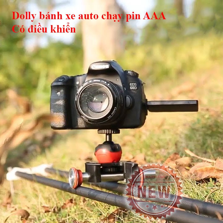dolly bánh xe có điều khiển cho máy ảnh, điện thoại, gopro