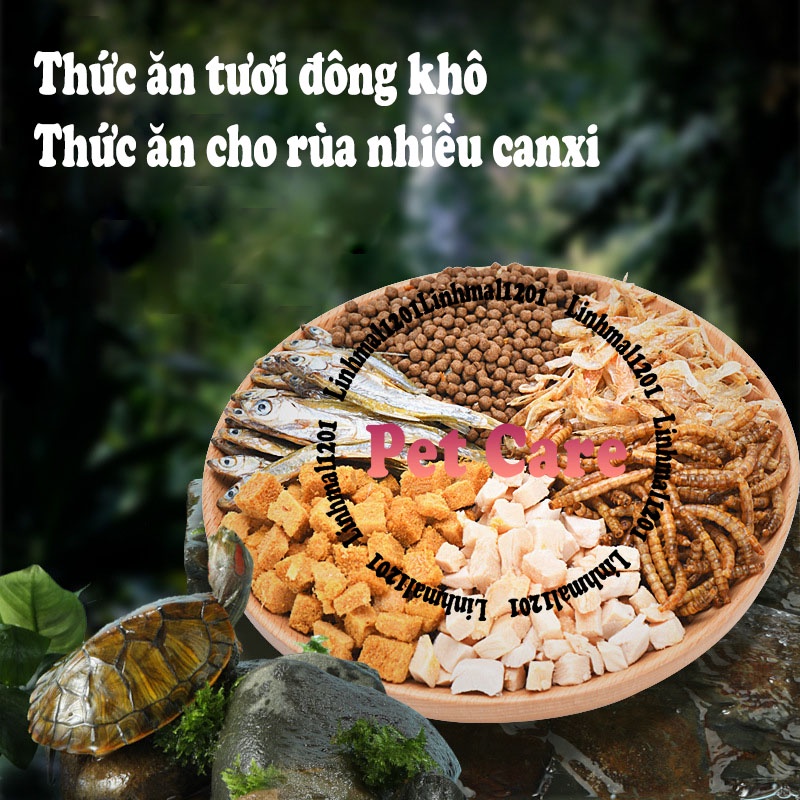 Thức ăn cho rùa thịt tươi đông khô yee