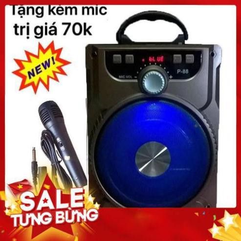 Combo 5 Loa Bluetooth Kiomic P88 Chính hãng có kèm Micro karaoke