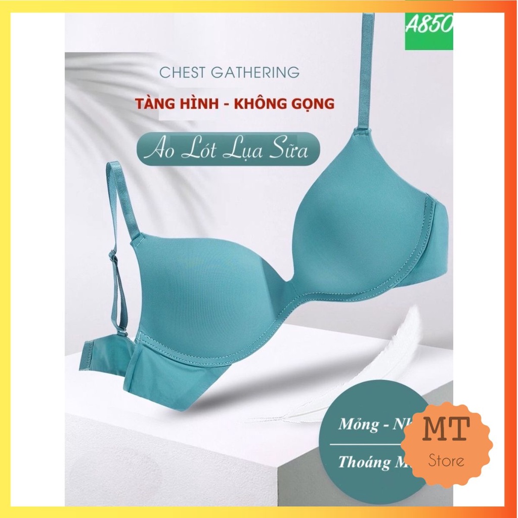 ÁO LÓT LỤA SỮA TÀNG HÌNH KHÔNG GỌNG ĐỆM MỎNG CHỐNG HỞ VIỀN PHONG CÁCH NHẬT BẢN