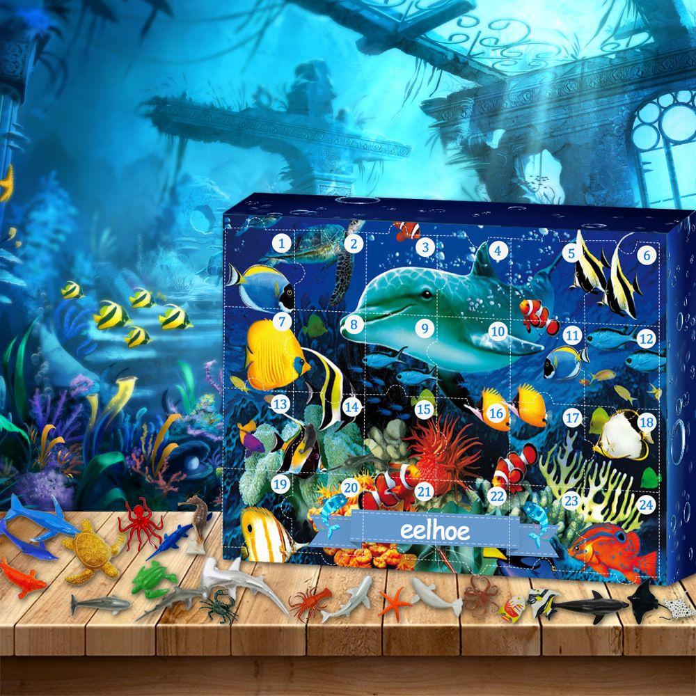 Forever Undersea Mô Hình Đồ Chơi Đếm Ngược Lịch Động Vật Dưới Nước