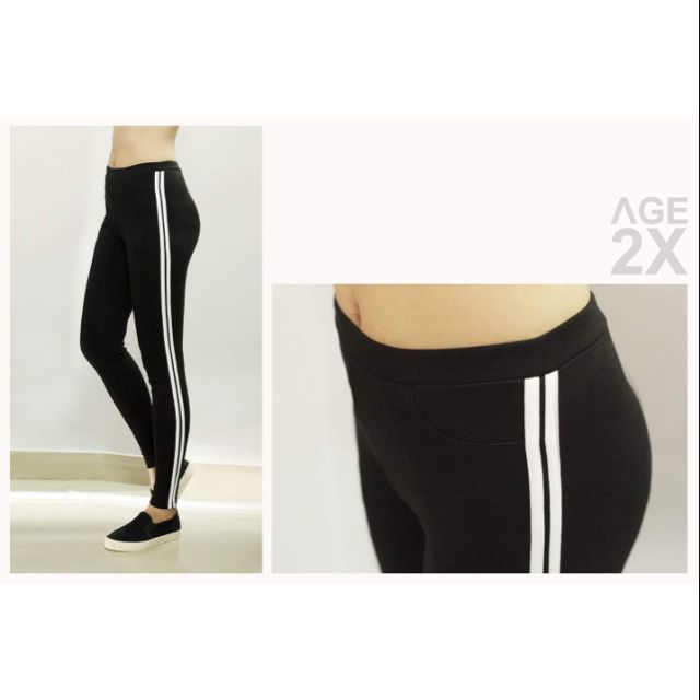 Quần legging 2 sọc