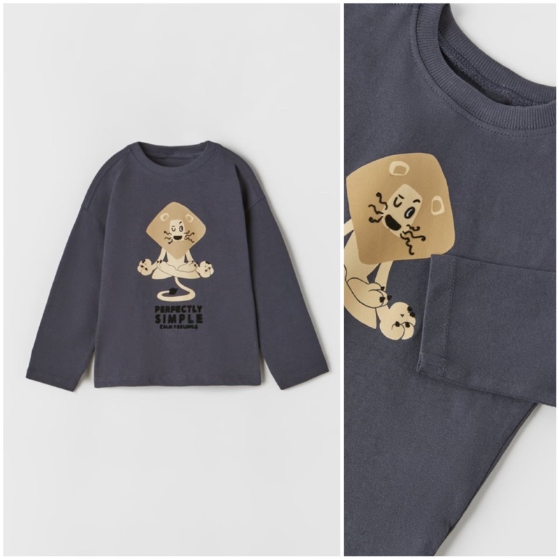 Áo cotton dài tay bé trai