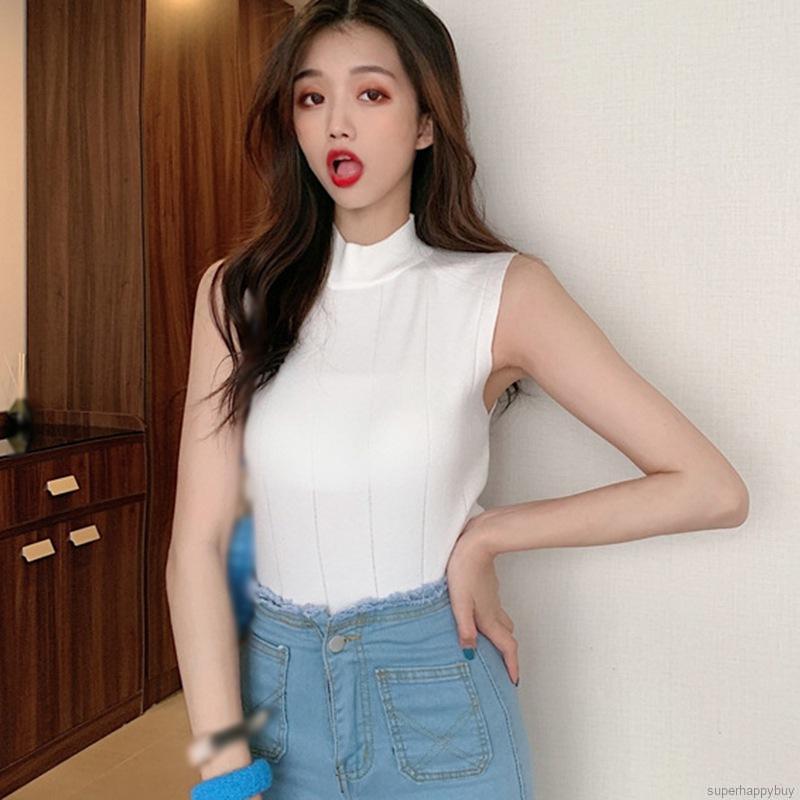 Áo Sát Nách Dệt Kim Thiết Kế Màu Trơn Thanh Lịch