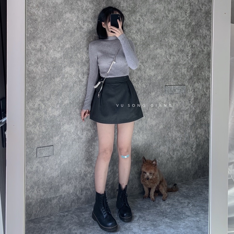 [ẢNH THẬT SHOP TỰ CHỤP] Áo len body cổ 3p | BigBuy360 - bigbuy360.vn