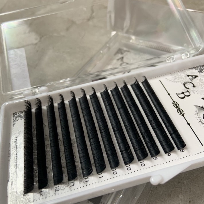 Mi flat mix size , dày 0.15, siêu mềm _ siêu đen_nối classic_dụng cụ nối mi