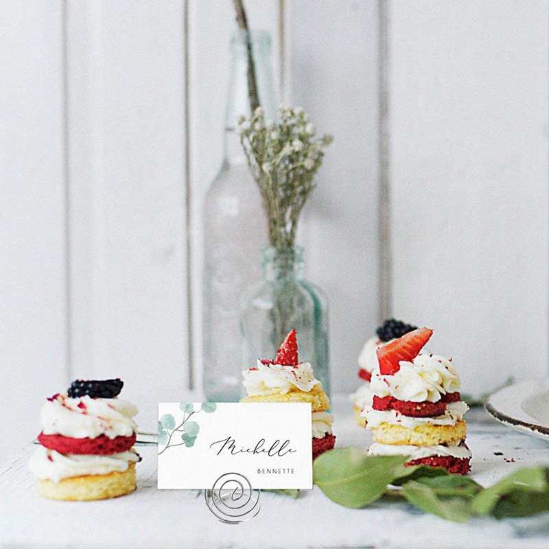 30 miếng Giá đỡ thẻ để bàn Dây đặt Chủ thẻ Chủ Menu Chủ ảnh Kẹp thẻ Giá đỡ cho đám cưới . Tiệc tối