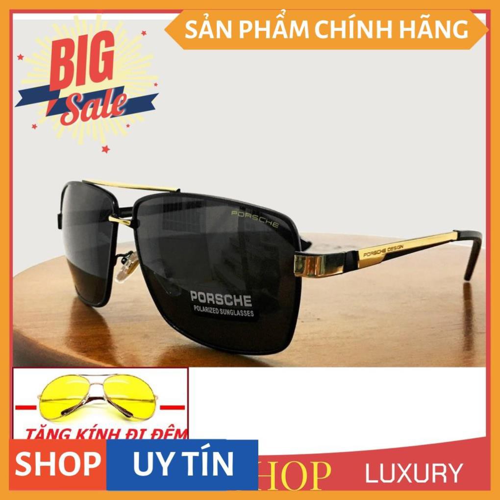 KÍNH MÁT - KÍNH RÂM NAM VUÔNG CAO CẤP 8712 Tròng POLAROID chống uv400 chống chói + TẶNG KÍNH ĐÊM | BigBuy360 - bigbuy360.vn