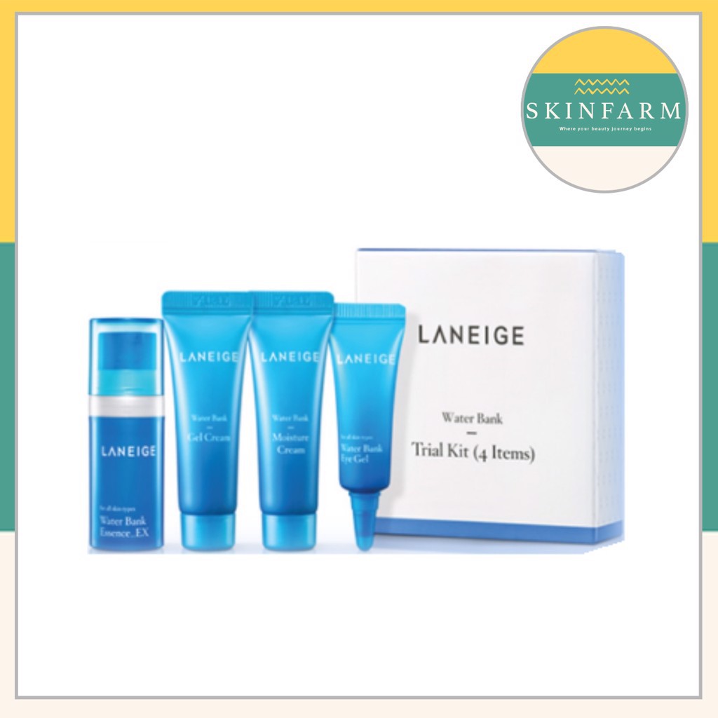 BỘ KIT DƯỠNG ẨM LANEIGE WATER BANK TRIAL KIT 4 SP