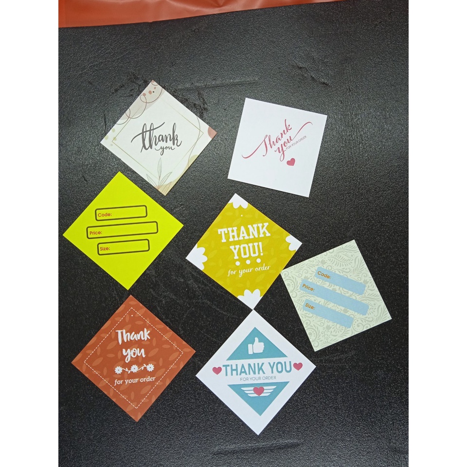 Tag, mac quần áo 5x5 cm - Tặng Kèm dây