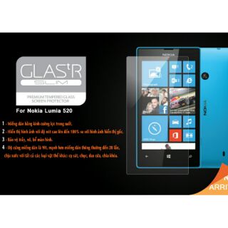 Kính cường lực Nokia Lumia 520