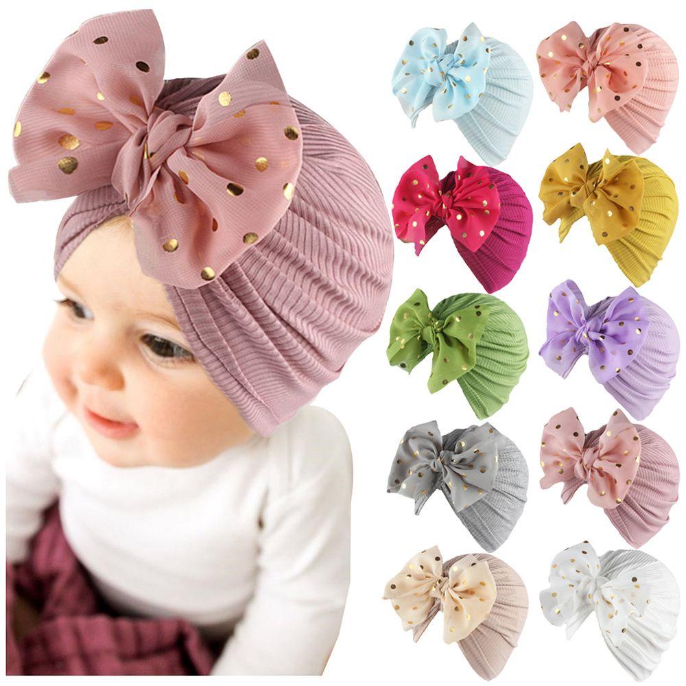 EUCA Mũ Turban Cotton Mềm Mại Cho Trẻ Sơ Sinh