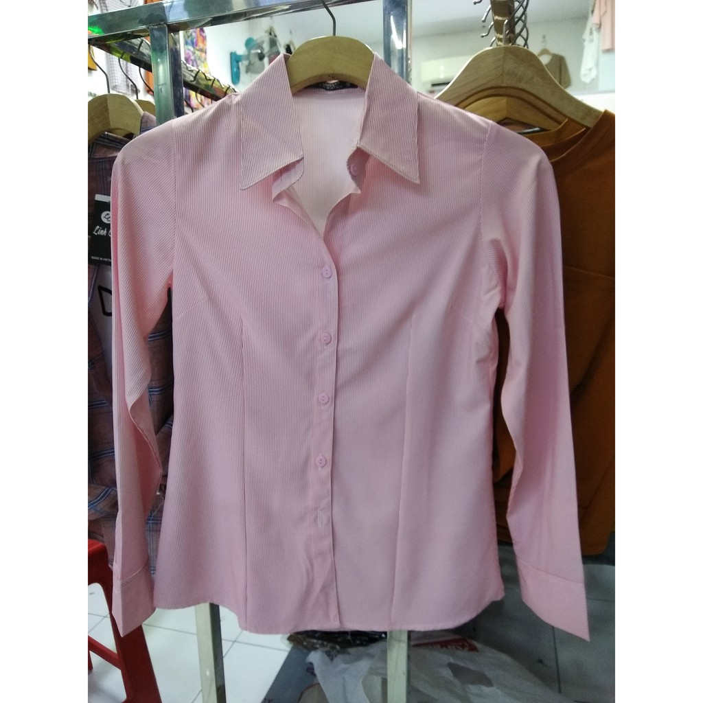 Áo sơ mi kẻ sọc tay dài cao cấp vải lụa mát form chuẩn đẹp ĐƯỢC ĐỔI TRẢ | BigBuy360 - bigbuy360.vn