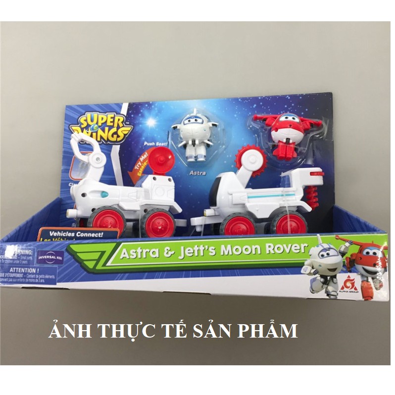 Mô hình Super wings đội bay siêu đẳng đồ chơi trẻ em bộ xe thám hiểm không gian của Astra bí ẩn và Jett tia chớp