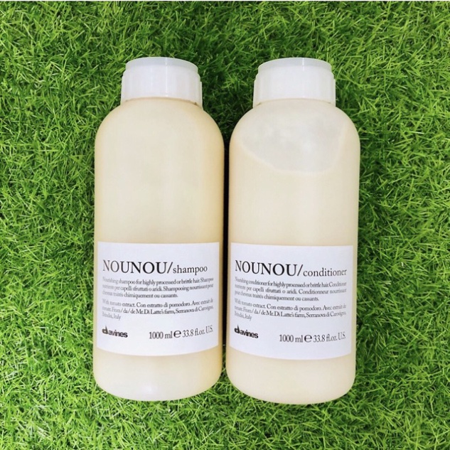BỘ DẦU GỘI XẢ DAVINES NOUNOU CHO TÓC KHÔ HƯ TỔN DO UỐN NHUỘM CỦA Ý 1000ml
