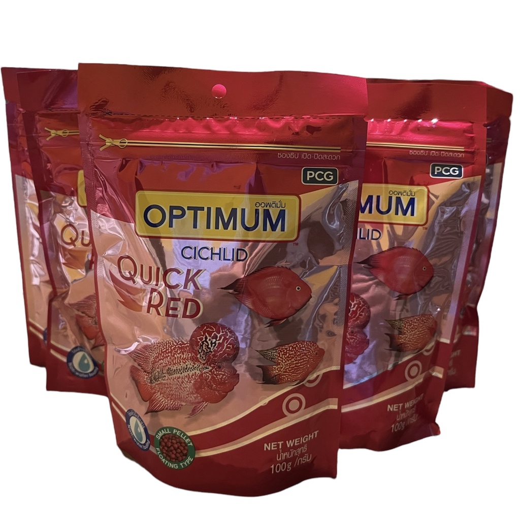 Thức ăn cám cá dĩa, cá la hán, cá ông tiên, lên màu, tăng đề kháng - OPTIMUM CICHLID Gói 100g