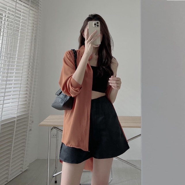 Quần Short Đũi Quần Đùi Đũi Dáng Váy Xoè Lưng Chun Co Giãn Cạp Cao Ống Rộng Xếp Ly Ailee SHORT NU 001