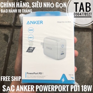 Sạc anker powerport pd1, 18w-a2019 - chính hãng