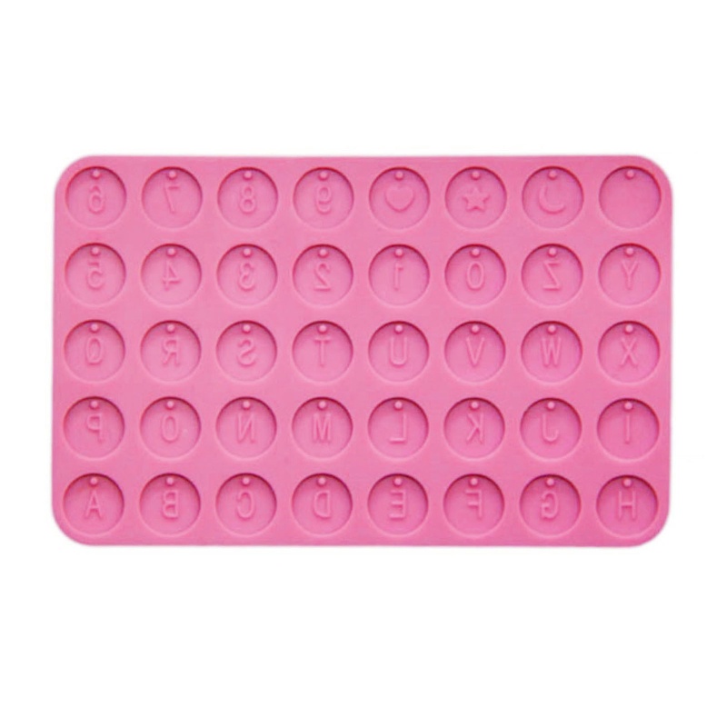 Khuôn Silicone Hình Tròn Làm Móc Khóa Epoxy Resin DIY