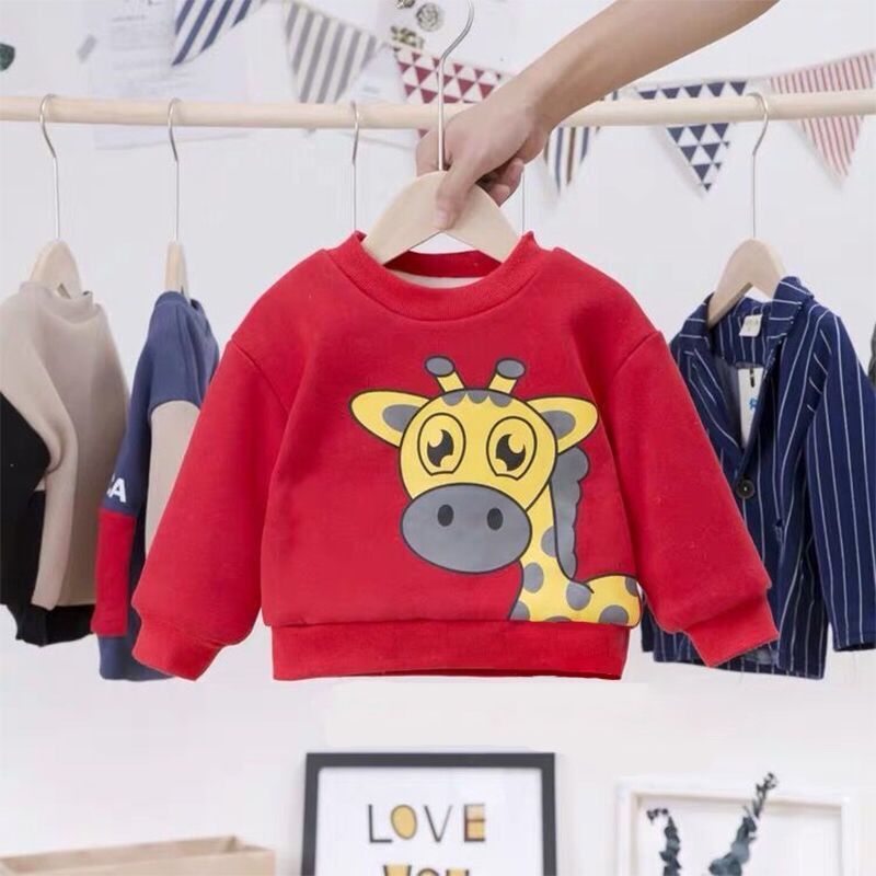 Áo sweater cổ lọ lót lông cừu giữ ấm cho bé chất lượng cao