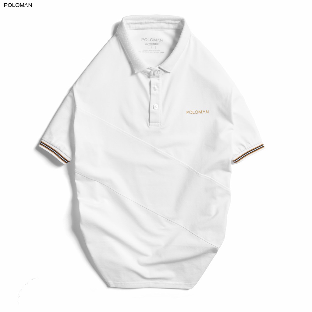Áo Polo nam cổ bẻ phối CHAD vải cá sấu Cotton xuất xịn,chuẩn form, sang trọng - thanh lịch - POLOMAN | BigBuy360 - bigbuy360.vn