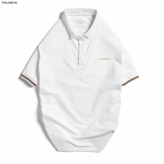 Áo Polo nam cổ bẻ phối CHAD vải cá sấu Cotton xuất xịn,chuẩn form, sang trọng - thanh lịch - POLOMAN