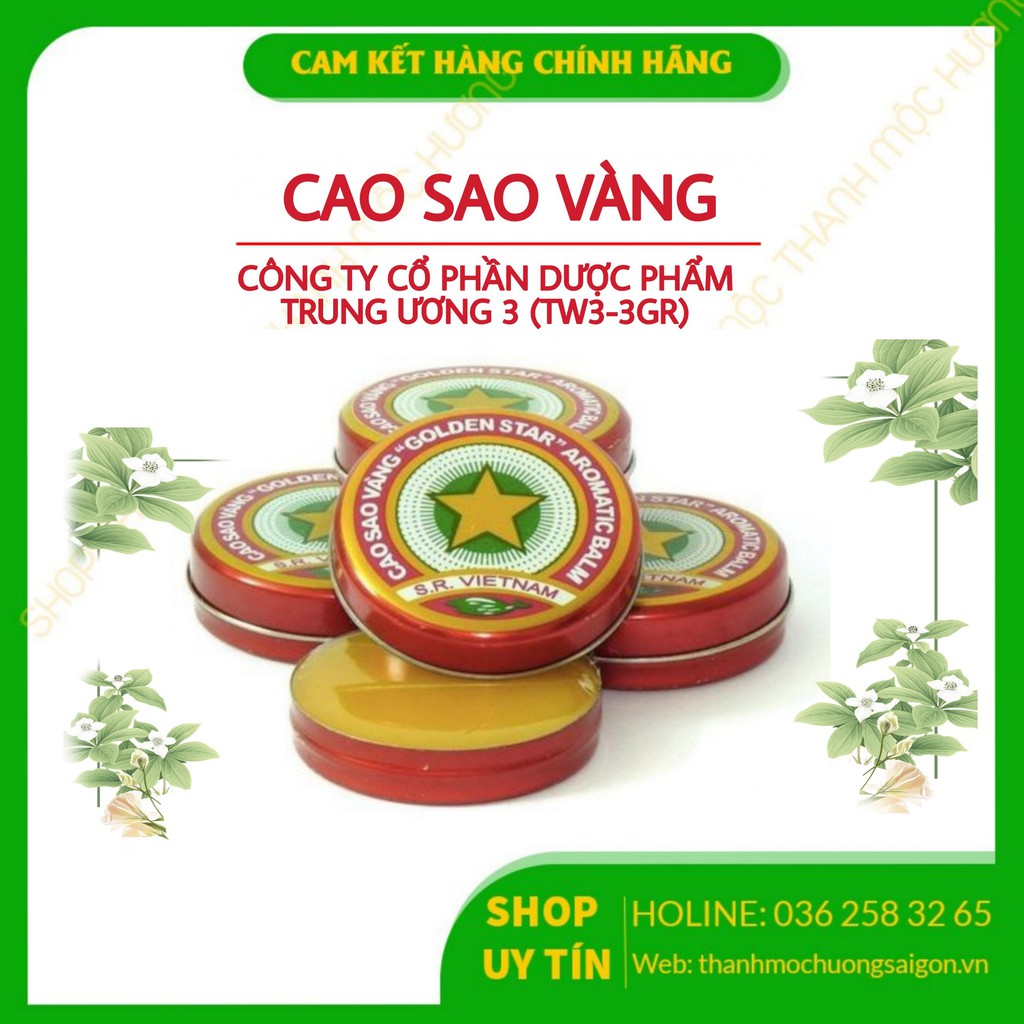 Cao Sao Vàng (Dầu Cù Là) - Chính Hãng Công Ty TW3