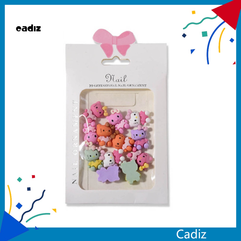 Phụ Kiện Trang Trí Móng Tay Nghệ Thuật Bằng Resin Họa Tiết Hoạt Hình 3D DIY