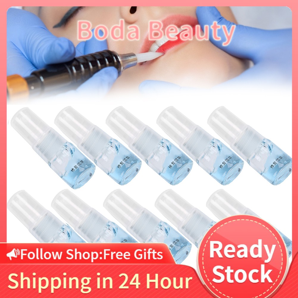 (Hàng Mới Về) Set 10 Lọ Tinh Chất Trị Sẹo / Lông Mày / Môi / Chân Mày 10ml