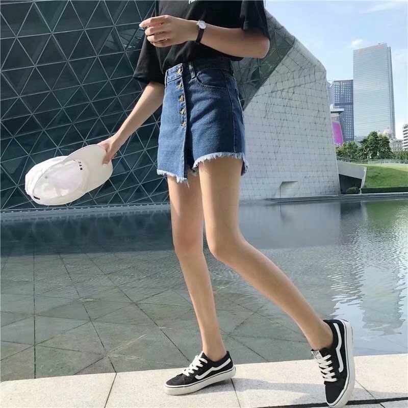 Quần Short Jeans Giả Váy Thời Trang Hàn Quốc 2020 | BigBuy360 - bigbuy360.vn