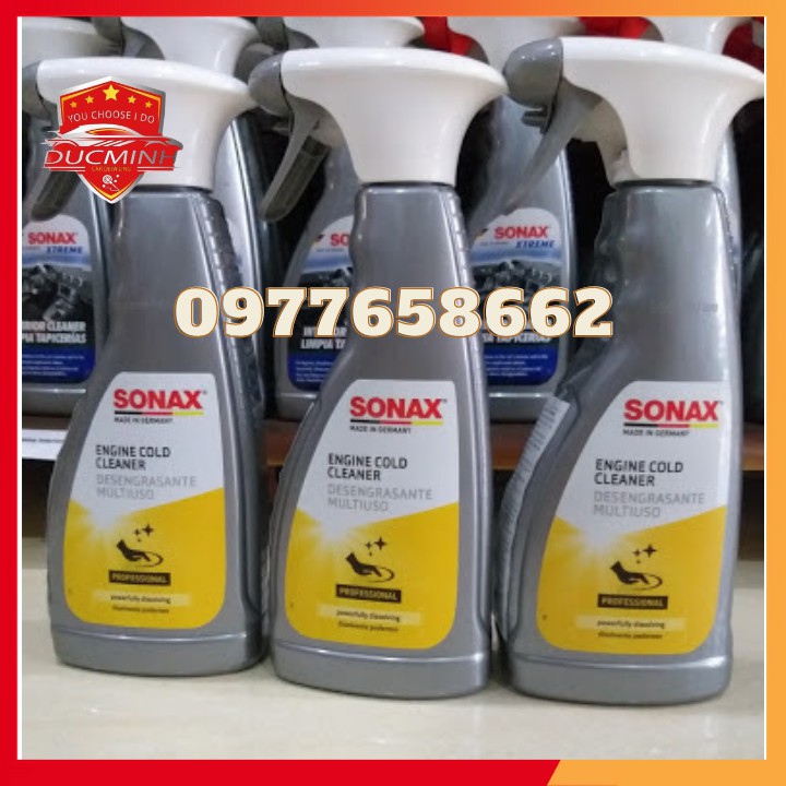 Chai Xịt Rửa Vệ Sinh Đông Cơ⚡ 𝐅𝐑𝐄𝐄 𝐒𝐇𝐈𝐏⚡ Làm Sạch Toàn Diện Khoang Động Cơ Xe Sonax Engine Cold Cleaner 500ml 543200