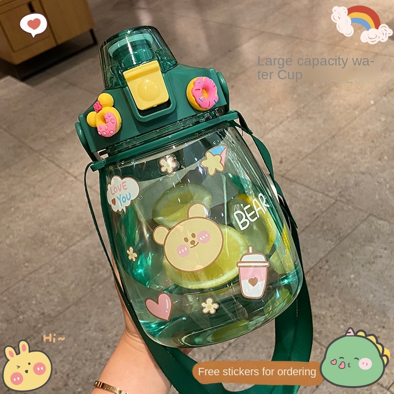 Bình đựng nước sức chứa lớn 1200ml chống rò rỉ có thể tái sử dụng