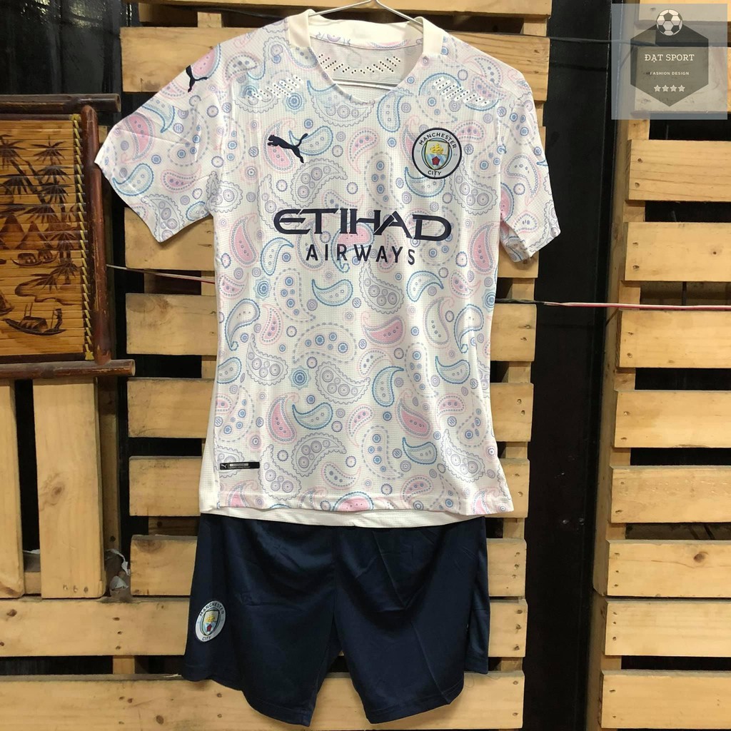 (Hàng Thailand Super) Bộ Áo bóng đá Mancty Trắng - Sân Khách 2020/2021 chuẩn thi đấu. CAM KẾT 100% Y HÌNH