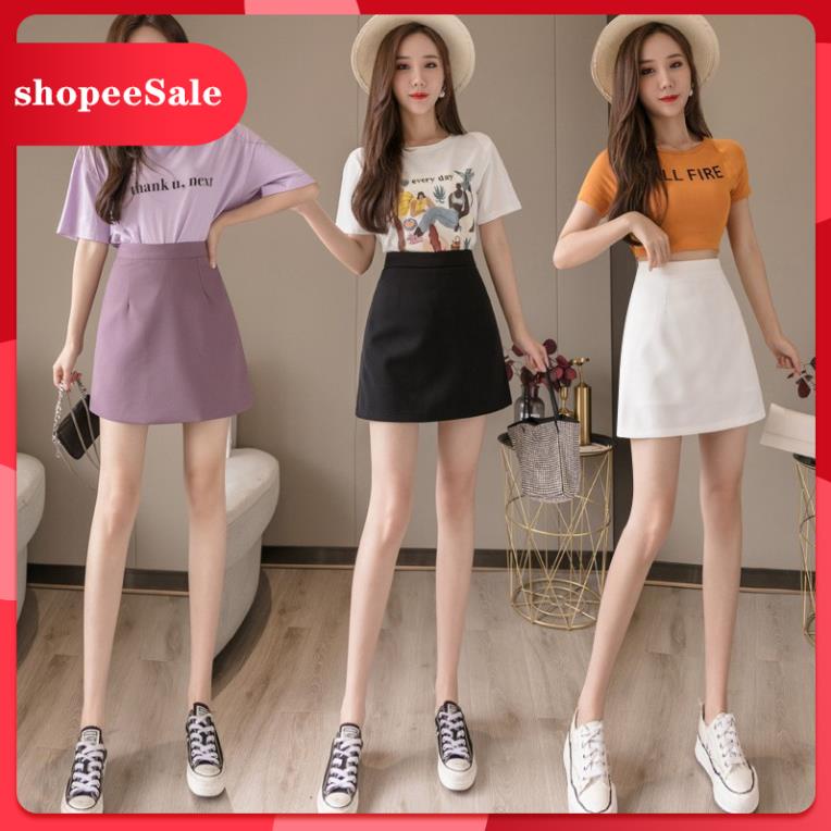 Chân Váy Ngắn Chữ A Công Sở, Váy Ngắn Chữ A Công Sở Đen Trắng kẻ caro nhiều màu