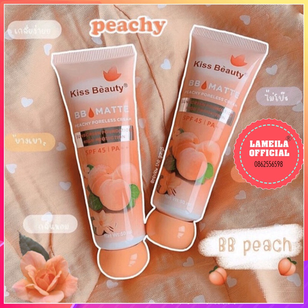 Kem Nền Kiss Beauty Che Khuyết Điểm Chống Nắng Pore BB Matte P0239