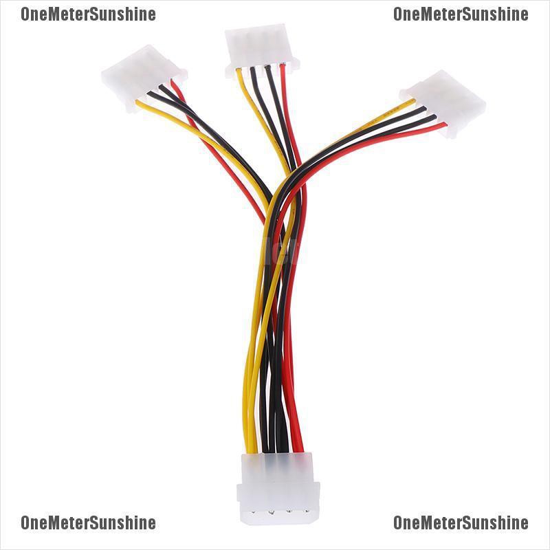 Dây cáp chia nguồn 4 Pin IDE 1-to-3 Molex IDE chất lượng cao