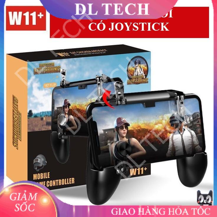 Tay Cầm Game W11 Có Nút Bắn + Joystick Điện Thoại Chơi Pubg, Ros, Free Fire Controller - Tay cầm chơi game DL TECH